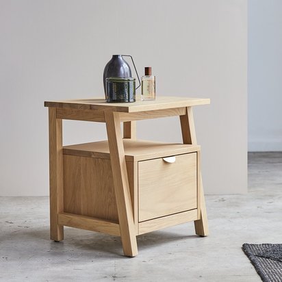 Ori pola solid oak bedside table 3694 49406